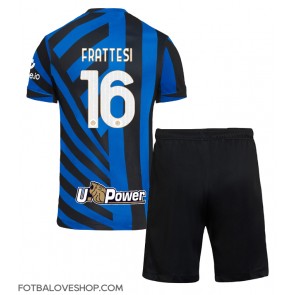 Inter Milan Davide Frattesi #16 Dětské Domácí Dres 2024-25 Krátký Rukáv (+ trenýrky)