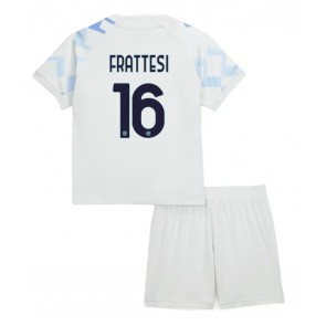 Inter Milan Davide Frattesi #16 Dětské Venkovní Dres 2025-26 Krátký Rukáv (+ trenýrky)