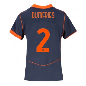 Inter Milan Denzel Dumfries #2 Dámské Alternativní Dres 2025-26 Krátký Rukáv