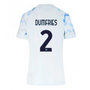 Inter Milan Denzel Dumfries #2 Dámské Venkovní Dres 2025-26 Krátký Rukáv