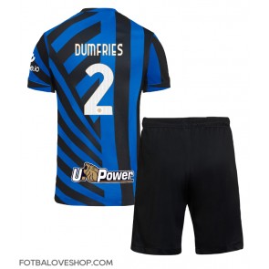 Inter Milan Denzel Dumfries #2 Dětské Domácí Dres 2024-25 Krátký Rukáv (+ trenýrky)