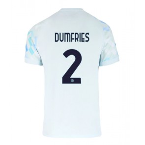 Inter Milan Denzel Dumfries #2 Venkovní Dres 2025-26 Krátký Rukáv