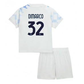 Inter Milan Federico Dimarco #32 Dětské Venkovní Dres 2025-26 Krátký Rukáv (+ trenýrky)