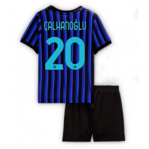 Inter Milan Hakan Calhanoglu #20 Dětské Domácí Dres 2025-26 Krátký Rukáv (+ trenýrky)