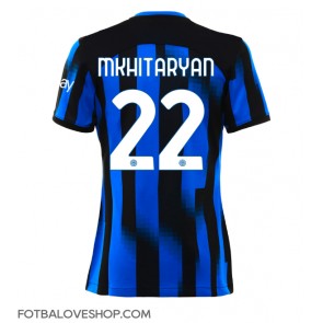 Inter Milan Henrikh Mkhitaryan #22 Dámské Domácí Dres 2023-24 Krátký Rukáv