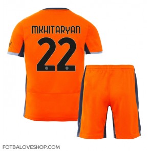 Inter Milan Henrikh Mkhitaryan #22 Dětské Alternativní Dres 2023-24 Krátký Rukáv (+ trenýrky)