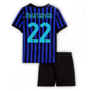 Inter Milan Henrikh Mkhitaryan #22 Dětské Domácí Dres 2025-26 Krátký Rukáv (+ trenýrky)