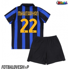 Inter Milan Henrikh Mkhitaryan #22 Dětské Domácí Dres 2026-27 Krátký Rukáv (+ trenýrky)