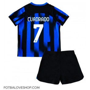 Inter Milan Juan Cuadrado #7 Dětské Domácí Dres 2023-24 Krátký Rukáv (+ trenýrky)