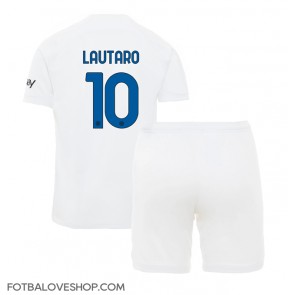 Inter Milan Lautaro Martinez #10 Dětské Venkovní Dres 2023-24 Krátký Rukáv (+ trenýrky)