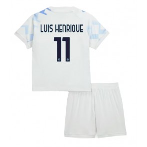Inter Milan Luis Henrique #11 Dětské Venkovní Dres 2025-26 Krátký Rukáv (+ trenýrky)