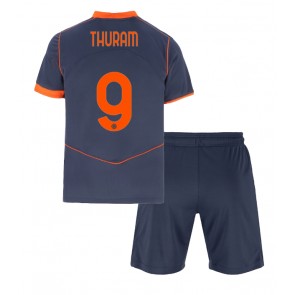 Inter Milan Marcus Thuram #9 Dětské Alternativní Dres 2025-26 Krátký Rukáv (+ trenýrky)