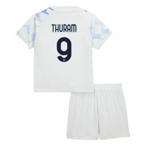Inter Milan Marcus Thuram #9 Dětské Venkovní Dres 2025-26 Krátký Rukáv (+ trenýrky)