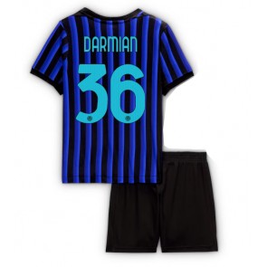 Inter Milan Matteo Darmian #36 Dětské Domácí Dres 2025-26 Krátký Rukáv (+ trenýrky)