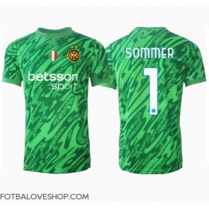 Inter Milan Yann Sommer #1 Brankářské Domácí Dres 2024-25 Krátký Rukáv