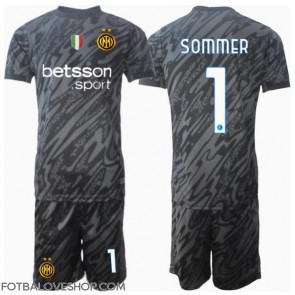 Inter Milan Yann Sommer #1 Brankářské Dětské Alternativní Dres 2024-25 Krátký Rukáv (+ trenýrky)