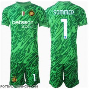 Inter Milan Yann Sommer #1 Brankářské Dětské Domácí Dres 2024-25 Krátký Rukáv (+ trenýrky)