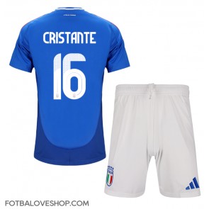 Itálie Bryan Cristante #16 Dětské Domácí Dres ME 2024 Krátký Rukáv (+ trenýrky)