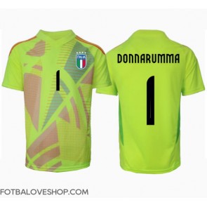 Itálie Gianluigi Donnarumma #1 Brankářské Domácí Dres ME 2024 Krátký Rukáv