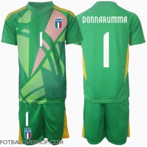 Itálie Gianluigi Donnarumma #1 Brankářské Dětské Venkovní Dres ME 2024 Krátký Rukáv (+ trenýrky)