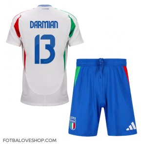 Itálie Matteo Darmian #13 Dětské Venkovní Dres ME 2024 Krátký Rukáv (+ trenýrky)