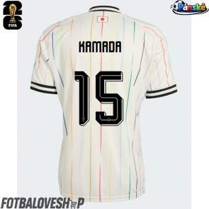 Japonsko Daichi Kamada #15 Venkovní Dres MS 2026 Krátký Rukáv