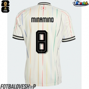 Japonsko Takumi Minamino #8 Venkovní Dres MS 2026 Krátký Rukáv