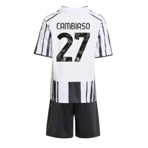 Juventus Andrea Cambiaso #27 Dětské Domácí Dres 2025-26 Krátký Rukáv (+ trenýrky)