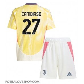 Juventus Andrea Cambiaso #27 Dětské Venkovní Dres 2024-25 Krátký Rukáv (+ trenýrky)