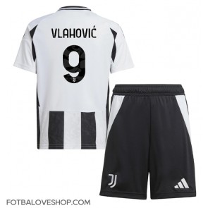 Juventus Dusan Vlahovic #9 Dětské Domácí Dres 2024-25 Krátký Rukáv (+ trenýrky)