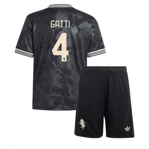 Juventus Federico Gatti #4 Dětské Alternativní Dres 2025-26 Krátký Rukáv (+ trenýrky)