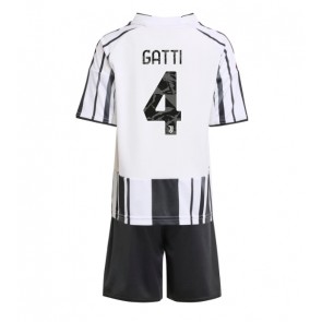 Juventus Federico Gatti #4 Dětské Domácí Dres 2025-26 Krátký Rukáv (+ trenýrky)
