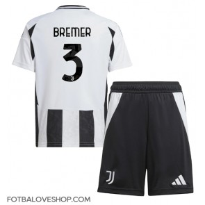 Juventus Gleison Bremer #3 Dětské Domácí Dres 2024-25 Krátký Rukáv (+ trenýrky)