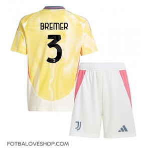 Juventus Gleison Bremer #3 Dětské Venkovní Dres 2024-25 Krátký Rukáv (+ trenýrky)
