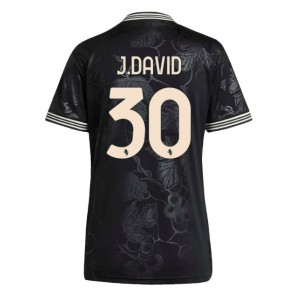 Juventus Jonathan David #30 Dámské Alternativní Dres 2025-26 Krátký Rukáv