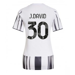 Juventus Jonathan David #30 Dámské Domácí Dres 2025-26 Krátký Rukáv