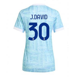 Juventus Jonathan David #30 Dámské Venkovní Dres 2025-26 Krátký Rukáv