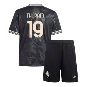 Juventus Khephren Thuram #19 Dětské Alternativní Dres 2025-26 Krátký Rukáv (+ trenýrky)