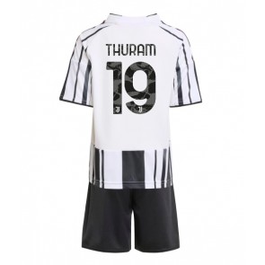 Juventus Khephren Thuram #19 Dětské Domácí Dres 2025-26 Krátký Rukáv (+ trenýrky)