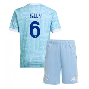 Juventus Lloyd Kelly #6 Dětské Venkovní Dres 2025-26 Krátký Rukáv (+ trenýrky)