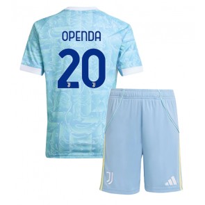 Juventus Lois Openda #20 Dětské Venkovní Dres 2025-26 Krátký Rukáv (+ trenýrky)