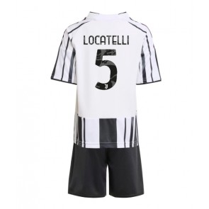 Juventus Manuel Locatelli #5 Dětské Domácí Dres 2025-26 Krátký Rukáv (+ trenýrky)