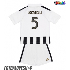 Juventus Manuel Locatelli #5 Dětské Domácí Dres 2026-27 Krátký Rukáv (+ trenýrky)