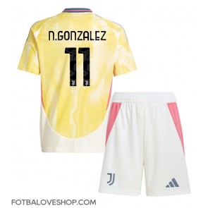 Juventus Nicolas Gonzalez #11 Dětské Venkovní Dres 2024-25 Krátký Rukáv (+ trenýrky)