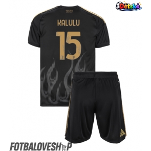 Juventus Pierre Kalulu #15 Dětské Alternativní Dres 2026-27 Krátký Rukáv (+ trenýrky)