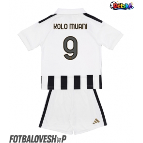 Juventus Randal Kolo Muani #9 Dětské Domácí Dres 2026-27 Krátký Rukáv (+ trenýrky)