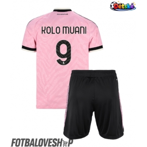 Juventus Randal Kolo Muani #9 Dětské Venkovní Dres 2026-27 Krátký Rukáv (+ trenýrky)
