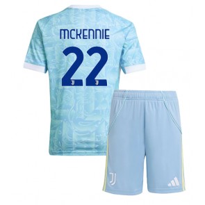 Juventus Weston McKennie #22 Dětské Venkovní Dres 2025-26 Krátký Rukáv (+ trenýrky)