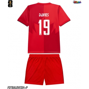 Kanada Alphonso Davies #19 Dětské Domácí Dres MS 2026 Krátký Rukáv (+ trenýrky)