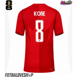 Kanada Ismael Kone #8 Dámské Domácí Dres MS 2026 Krátký Rukáv
